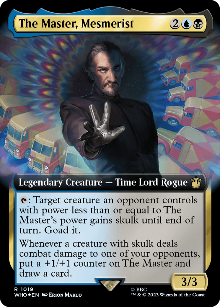 The Master, Mesmerist (Extended Art) (Surge Foil) [Doctor Who] | Gamer Loot