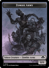 Eldrazi Spawn // Zombie Army Double-Sided Token [Modern Horizons 3 Tokens] | Gamer Loot