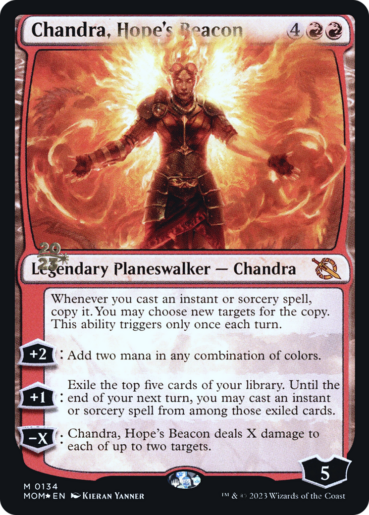 Chandra, Hope's Beacon [March of the Machine Prerelease Promos] | Gamer Loot