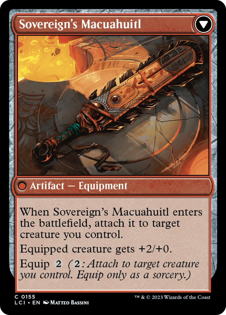 Idol of the Deep King // Sovereign's Macuahuitl [The Lost Caverns of Ixalan] | Gamer Loot