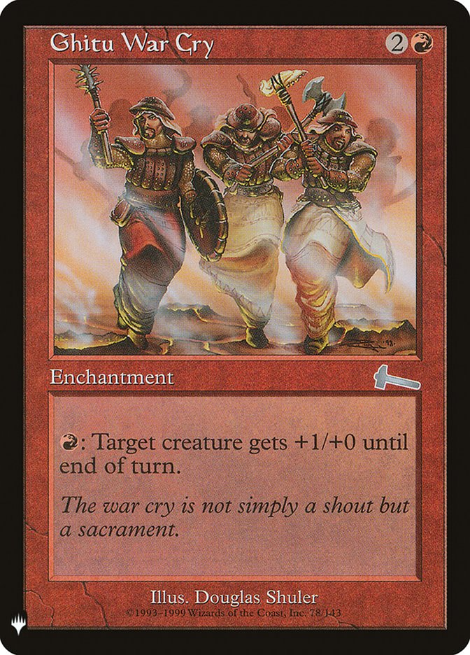 Ghitu War Cry [Mystery Booster] | Gamer Loot