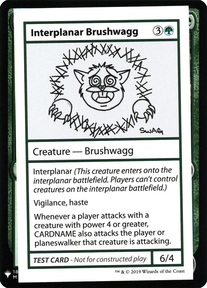 Interplanar Brushwagg [Mystery Booster Playtest Cards] | Gamer Loot