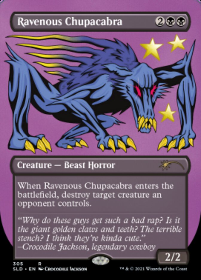 Ravenous Chupacabra (Borderless) (Foil Etched) [Secret Lair Drop Series] | Gamer Loot