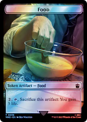 Warrior // Food (0058) Double-Sided Token (Surge Foil) [Doctor Who Tokens] | Gamer Loot