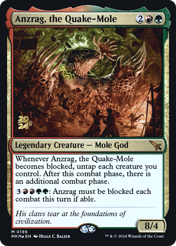 Anzrag, the Quake-Mole [Murders at Karlov Manor Prerelease Promos] | Gamer Loot