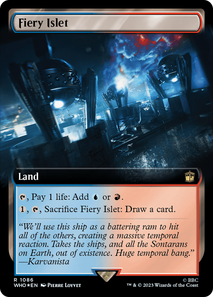 Fiery Islet (Extended Art) (Surge Foil) [Doctor Who] | Gamer Loot