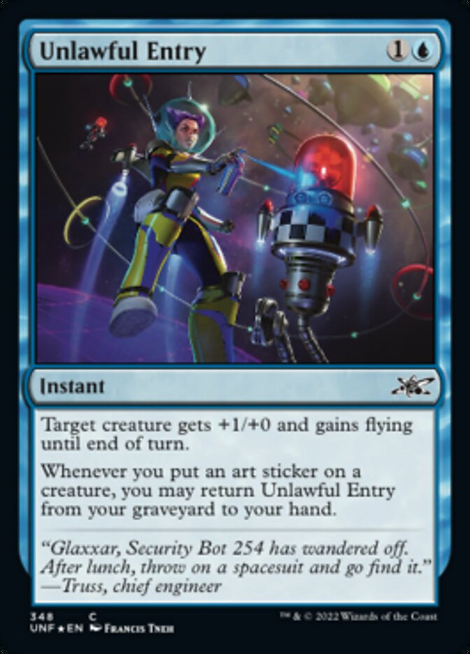 Unlawful Entry (Galaxy Foil) [Unfinity] | Gamer Loot