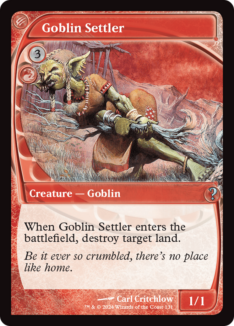 Goblin Settler (Future Sight) [Mystery Booster 2] | Gamer Loot