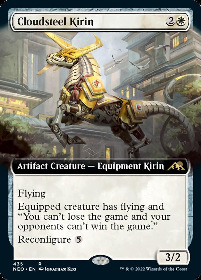 Cloudsteel Kirin (Extended Art) [Kamigawa: Neon Dynasty] | Gamer Loot