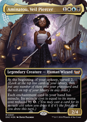 Aminatou, Veil Piercer (Borderless) [Duskmourn: House of Horror Commander] | Gamer Loot