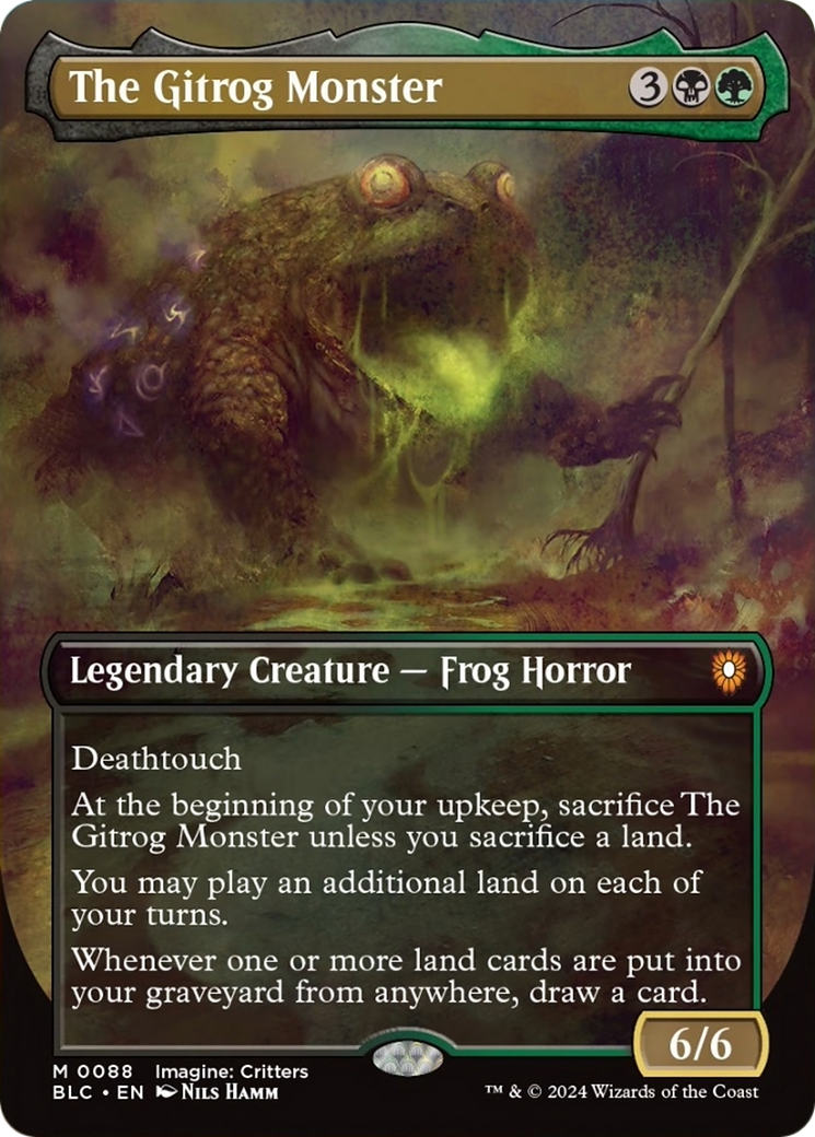 The Gitrog Monster (Borderless) [Bloomburrow Commander] | Gamer Loot