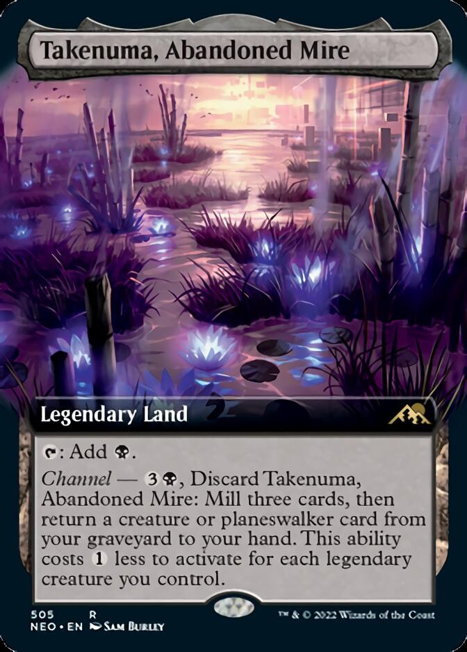 Takenuma, Abandoned Mire (Extended Art) [Kamigawa: Neon Dynasty] | Gamer Loot