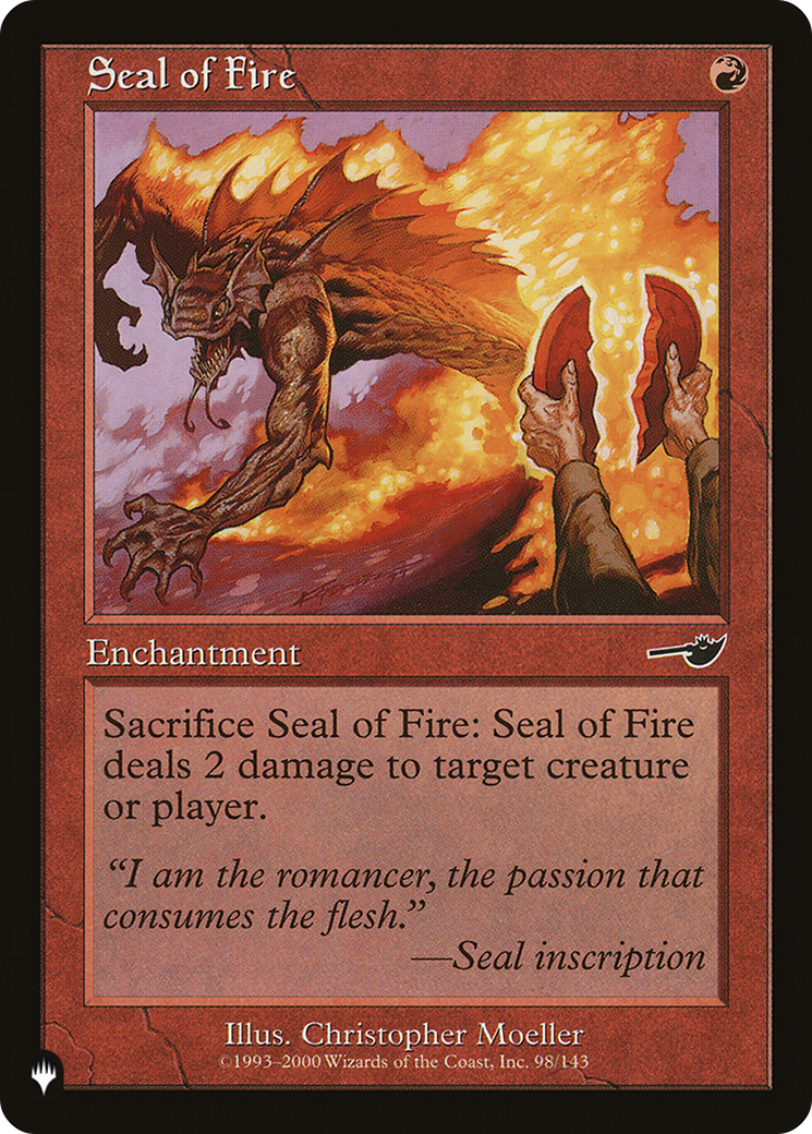 Seal of Fire [The List Reprints] | Gamer Loot