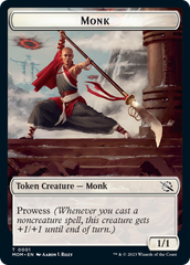 Monk // Knight Double-Sided Token [March of the Machine Tokens] | Gamer Loot