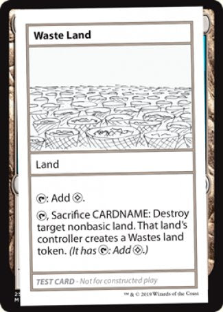 Waste Land (2021 Edition) [Mystery Booster Playtest Cards] | Gamer Loot