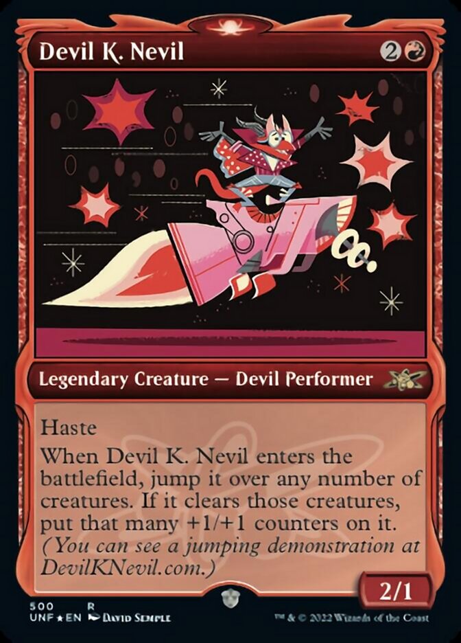 Devil K. Nevil (Showcase) (Galaxy Foil) [Unfinity] | Gamer Loot