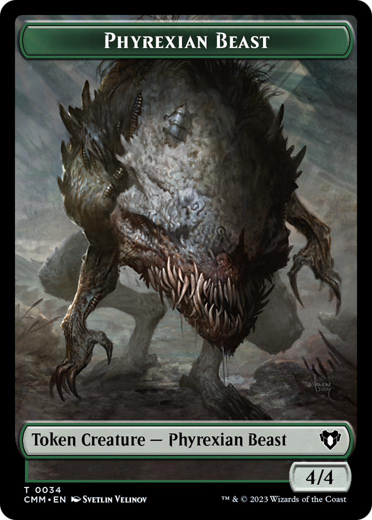 Phyrexian Beast Token [Commander Masters Tokens] | Gamer Loot