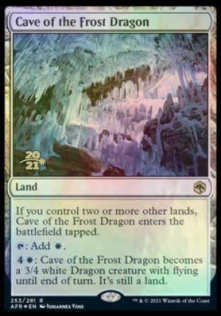 Cave of the Frost Dragon [Dungeons & Dragons: Adventures in the Forgotten Realms Prerelease Promos] | Gamer Loot