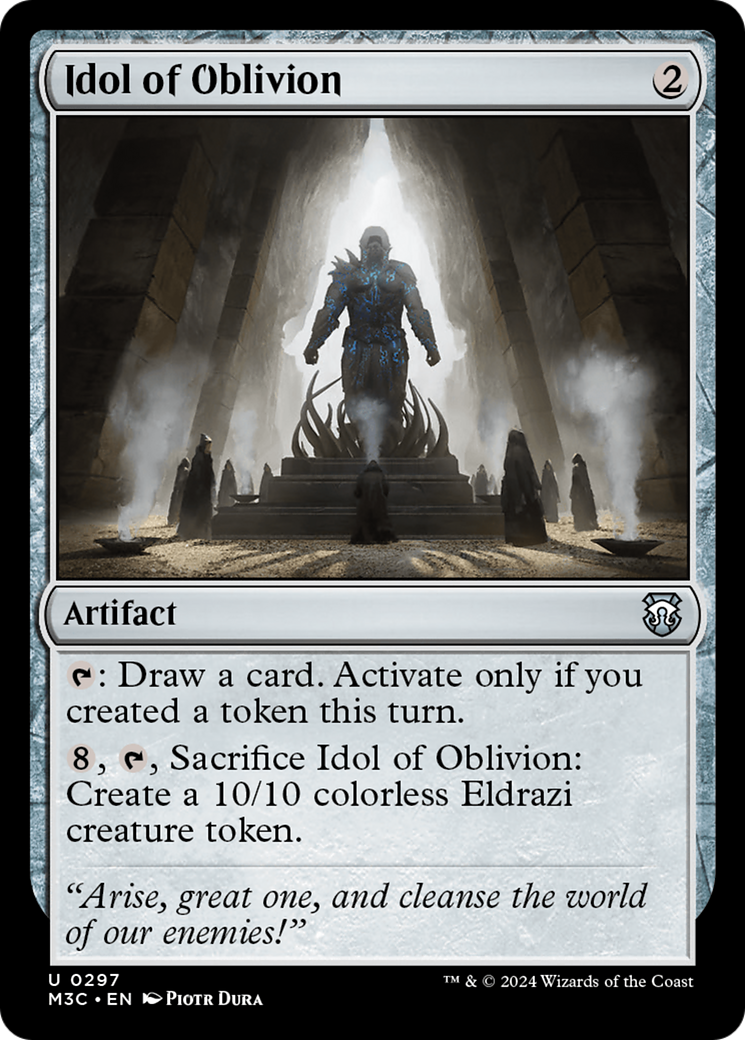 Idol of Oblivion (Ripple Foil) [Modern Horizons 3 Commander] | Gamer Loot