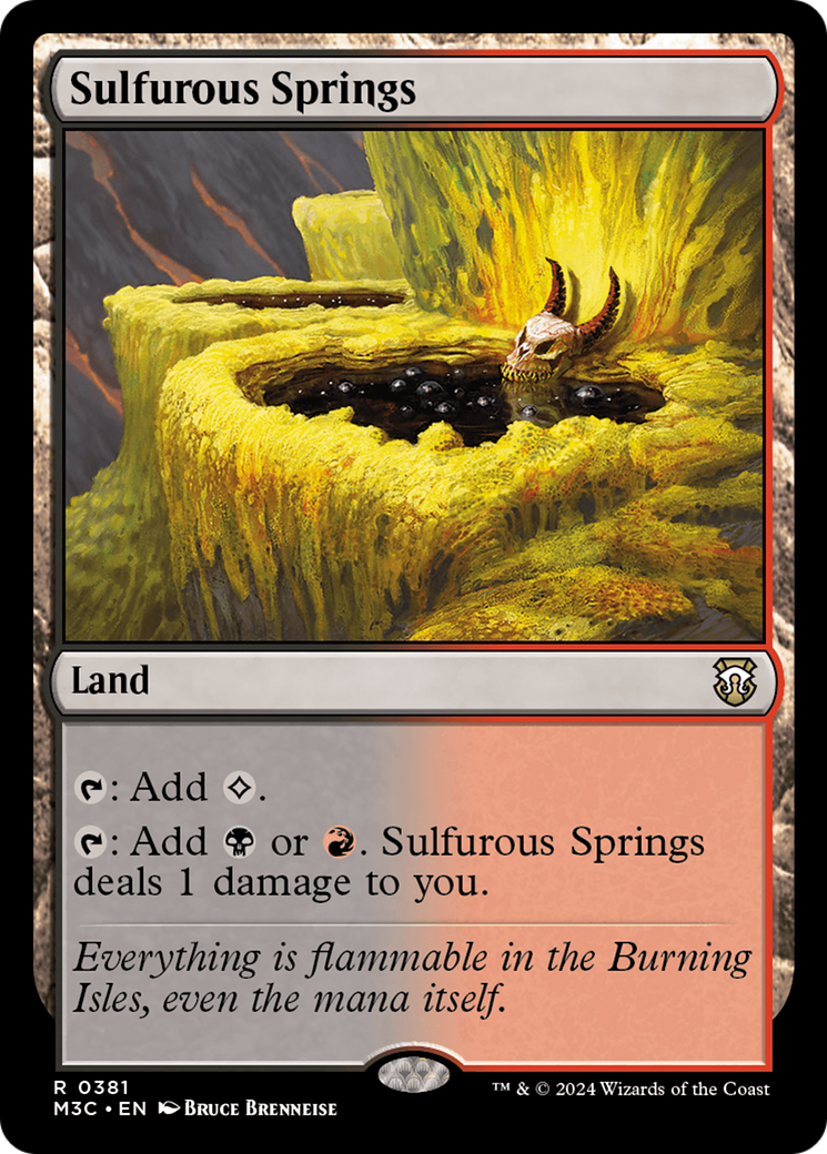 Sulfurous Springs (Ripple Foil) [Modern Horizons 3 Commander] | Gamer Loot