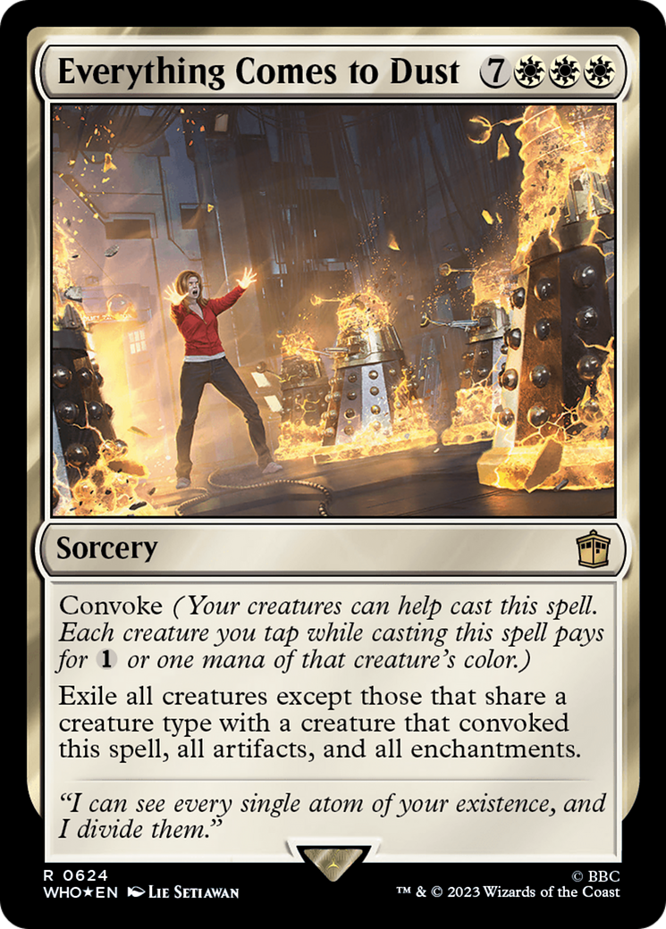 Everything Comes to Dust (Surge Foil) [Doctor Who] | Gamer Loot