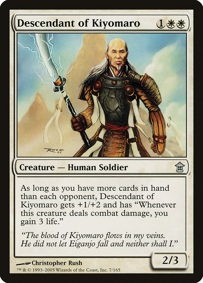 Descendant of Kiyomaro [Saviors of Kamigawa] | Gamer Loot