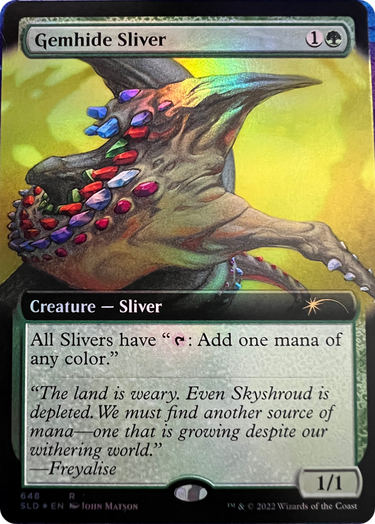 Gemhide Sliver (Extended Art) [Secret Lair Drop Series] | Gamer Loot