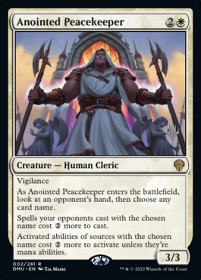 Anointed Peacekeeper (Promo Pack) [Dominaria United Promos] | Gamer Loot