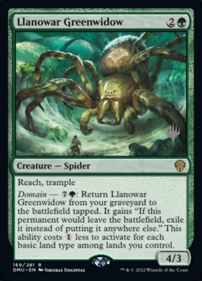 Llanowar Greenwidow (Promo Pack) [Dominaria United Promos] | Gamer Loot