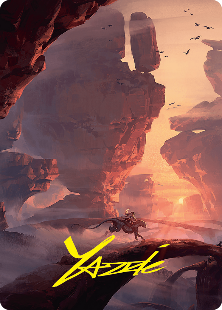 Mountain Art Card (24/54) (Gold-Stamped Signature) [Foundations Art Series] | Gamer Loot