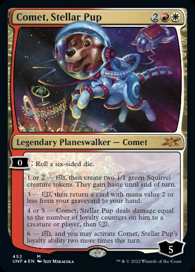 Comet, Stellar Pup (Galaxy Foil) [Unfinity] | Gamer Loot