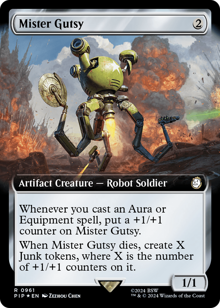 Mister Gutsy (Extended Art) (Surge Foil) [Fallout] | Gamer Loot