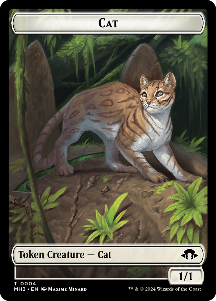 Cat // Energy Reserve Double-Sided Token [Modern Horizons 3 Tokens] | Gamer Loot