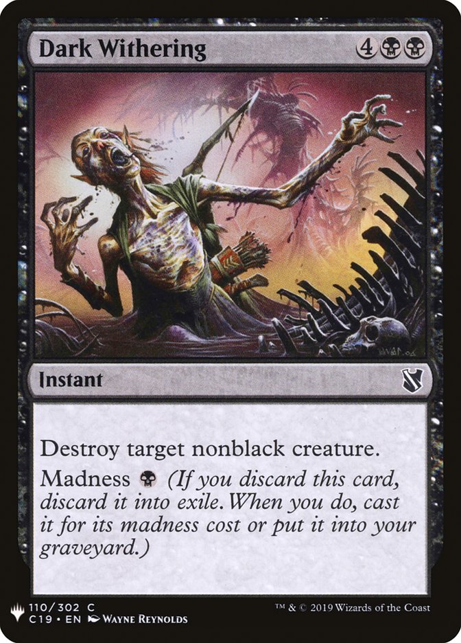 Dark Withering [Mystery Booster] | Gamer Loot