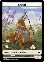 Rabbit // Finch Formation Double-Sided Token [Bloomburrow Tokens] | Gamer Loot