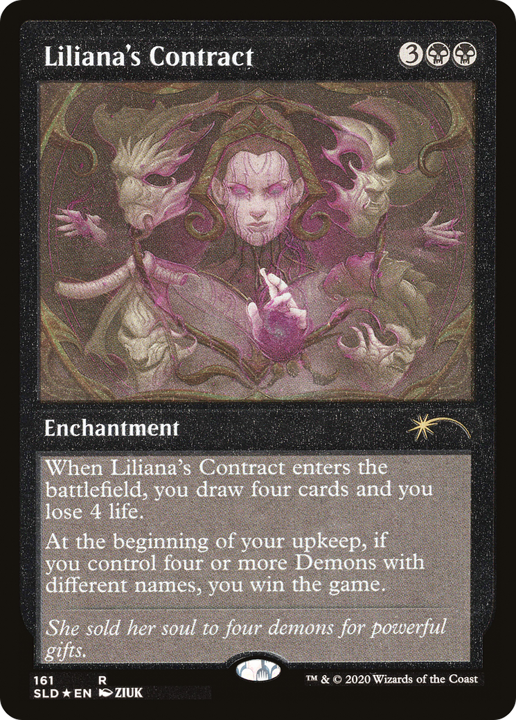 Liliana's Contract (Foil Etched) [Secret Lair Drop Series] | Gamer Loot