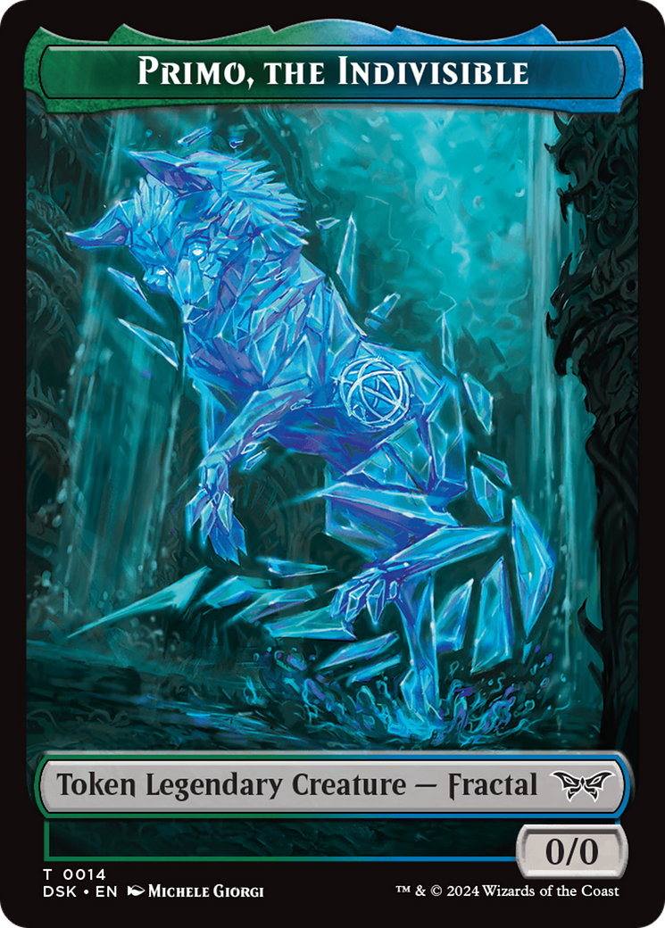 Primo, the Indivisible Token [Duskmourn: House of Horror Tokens] | Gamer Loot
