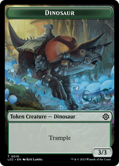 Elephant // Dinosaur (0010) Double-Sided Token [The Lost Caverns of Ixalan Commander Tokens] | Gamer Loot