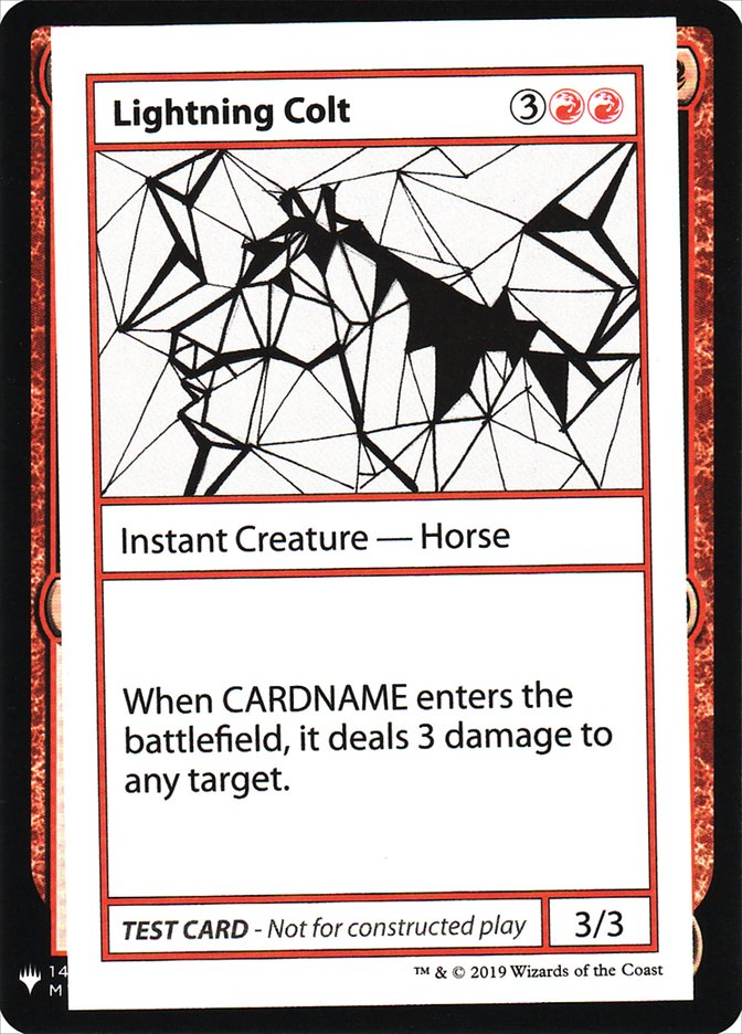 Lightning Colt [Mystery Booster Playtest Cards] | Gamer Loot