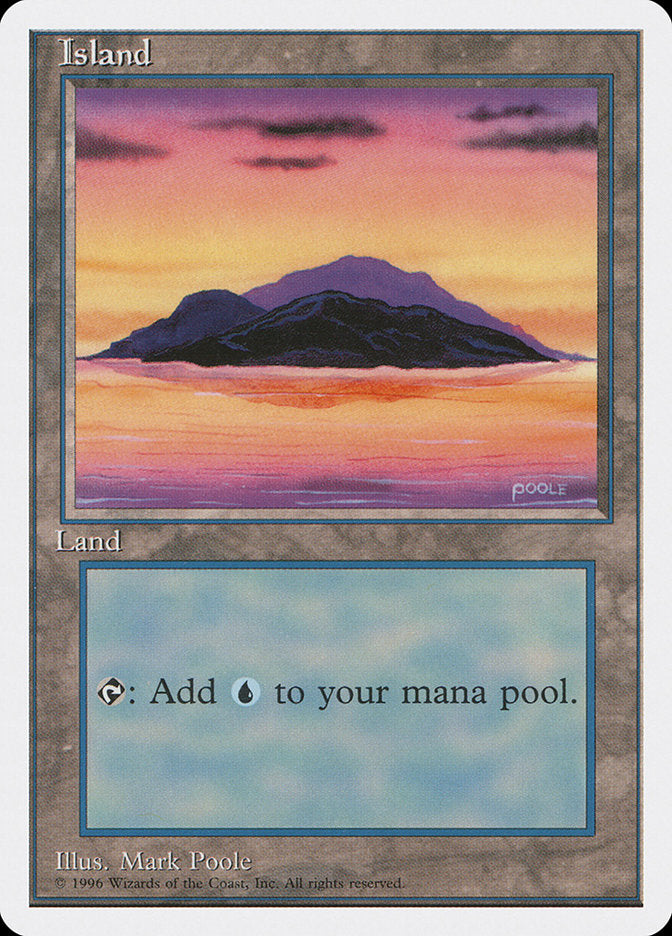 Island (Dark Clouds, Signature on Bottom Right) [Introductory Two-Player Set] | Gamer Loot