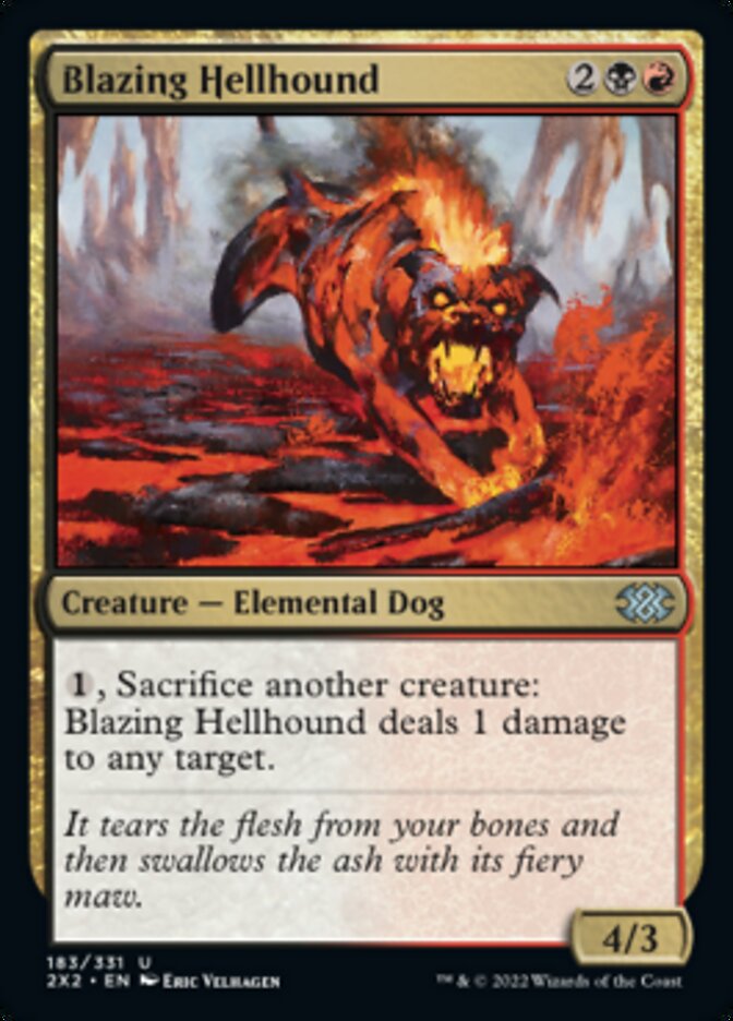 Blazing Hellhound [Double Masters 2022] | Gamer Loot