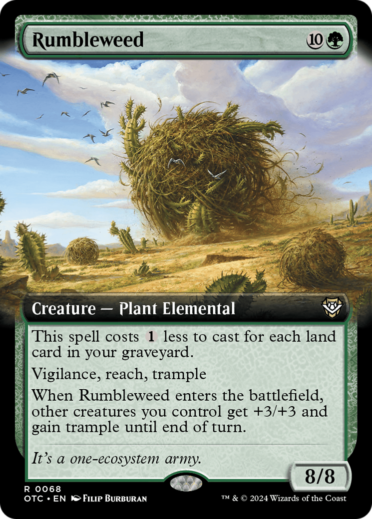 Rumbleweed (Extended Art) [Outlaws of Thunder Junction Commander] | Gamer Loot