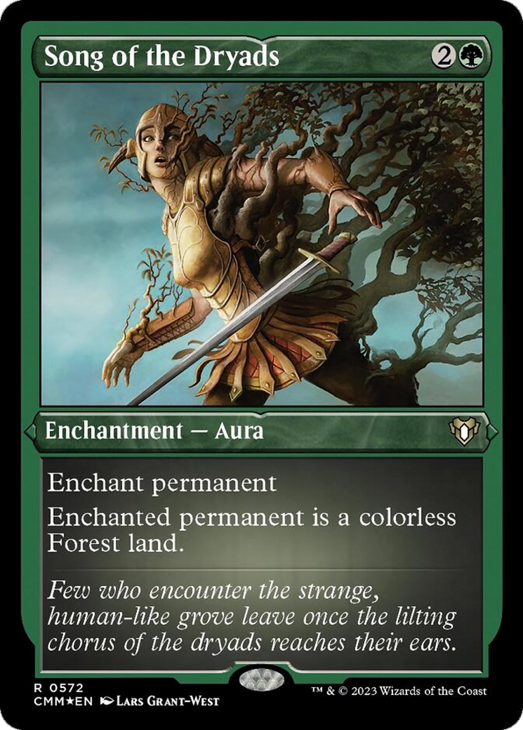 Song of the Dryads (Foil Etched) [Commander Masters] | Gamer Loot