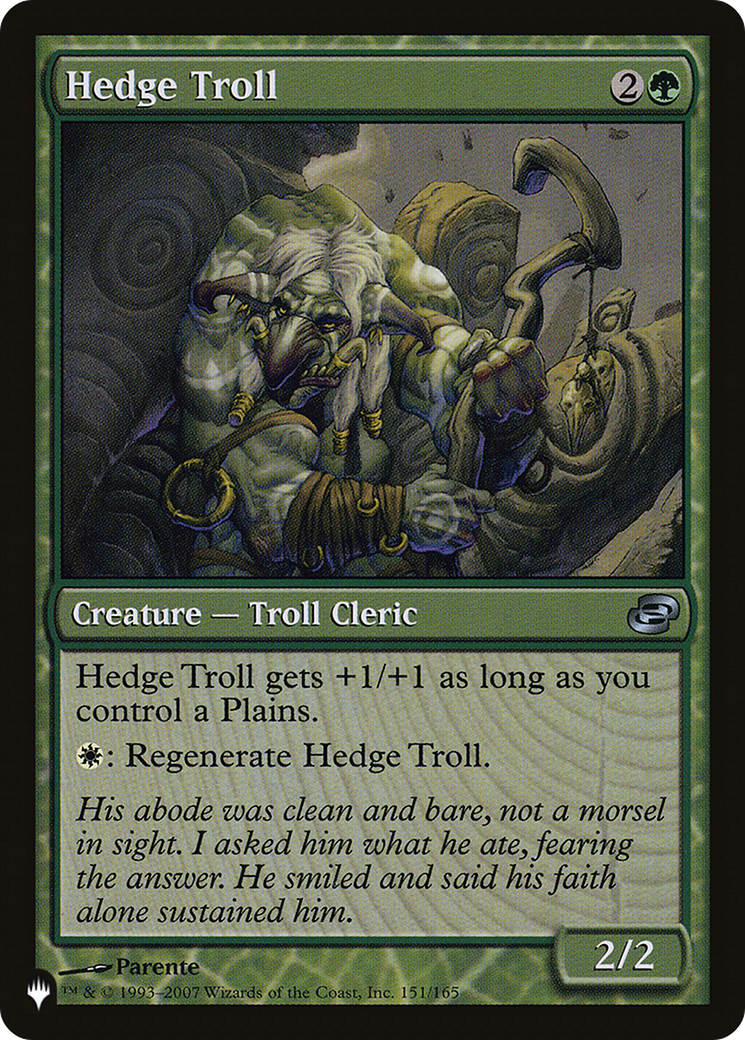 Hedge Troll [The List Reprints] | Gamer Loot