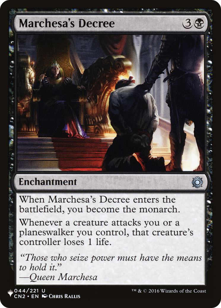 Marchesa's Decree [The List] | Gamer Loot