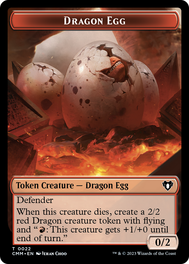 Dragon Egg Token [Commander Masters Tokens] | Gamer Loot