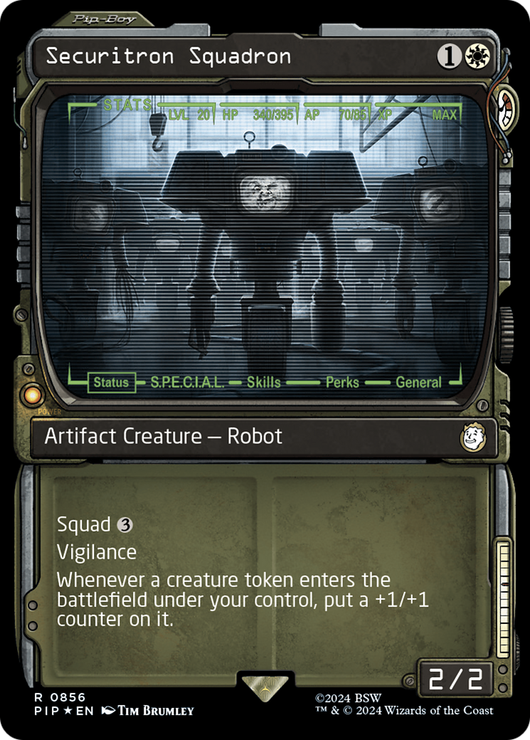 Securitron Squadron (Showcase) (Surge Foil) [Fallout] | Gamer Loot