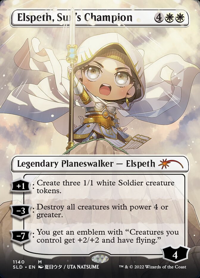 Elspeth, Sun's Champion (Borderless) (1140) [Secret Lair Drop Series] | Gamer Loot