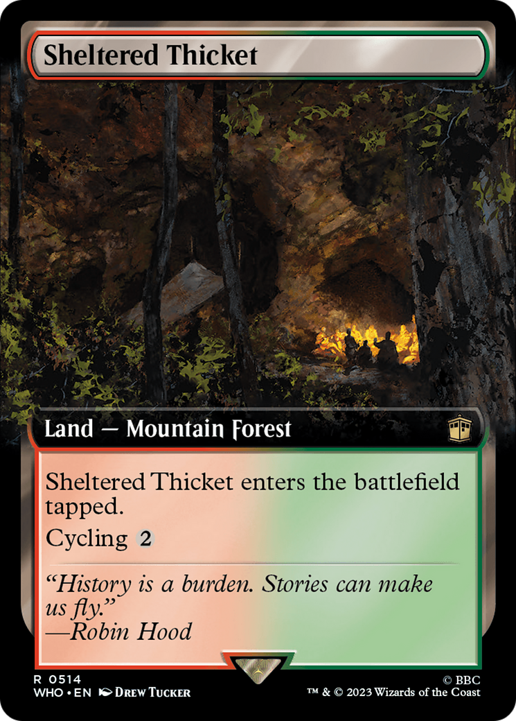 Sheltered Thicket (Extended Art) [Doctor Who] | Gamer Loot