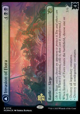 Invasion of Fiora // Marchesa, Resolute Monarch [March of the Machine Prerelease Promos] | Gamer Loot